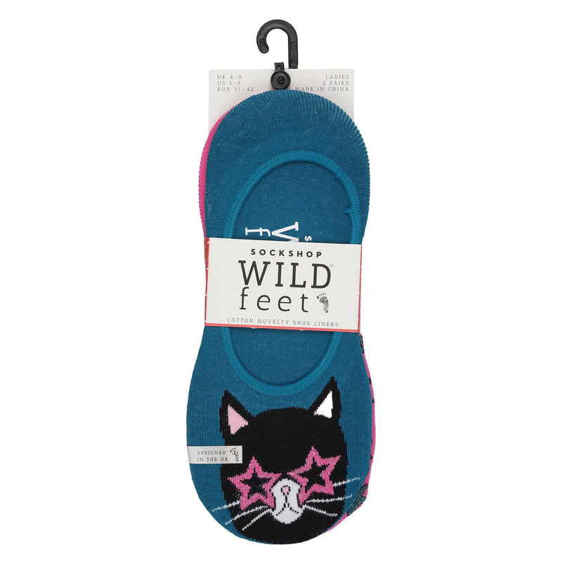 2 Pack Ladies Party Cat Invisible Cotton Socks