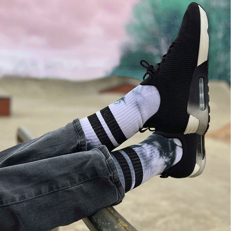 Mens Tie Dye Design Crew Socks