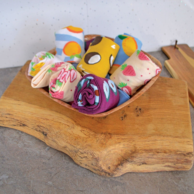 1 Pack Ladies Cotton Novelty Design Fruit Socks