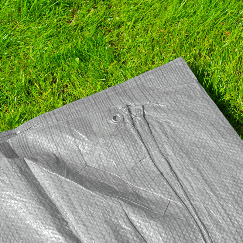 S-Grade Grey Tarpaulin 2m x 2m