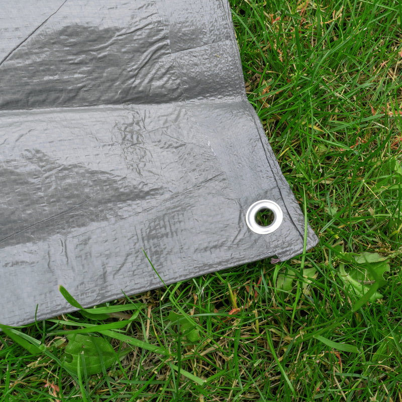 S-Grade Grey Tarpaulin 2m x 2m