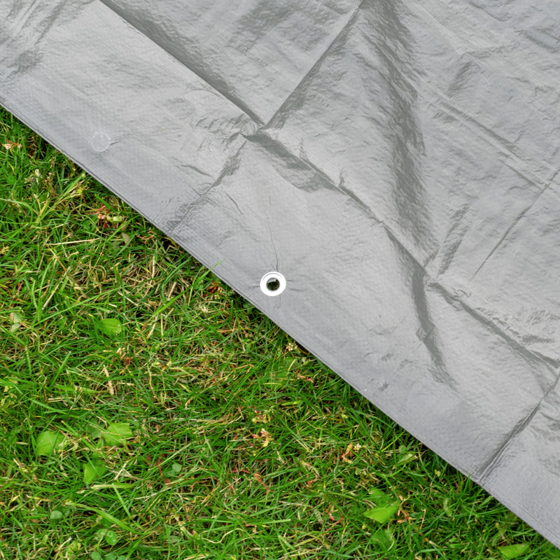 S-Grade Grey Tarpaulin 2m x 2m