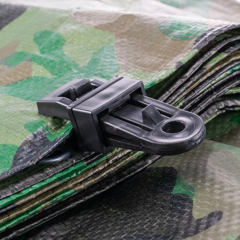 Tarpaulin Slide Fastening Clip Black