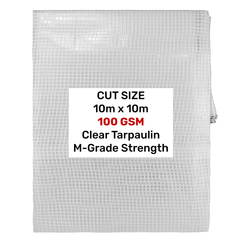 Clear M-Grade Tarpaulin 10m x 10m