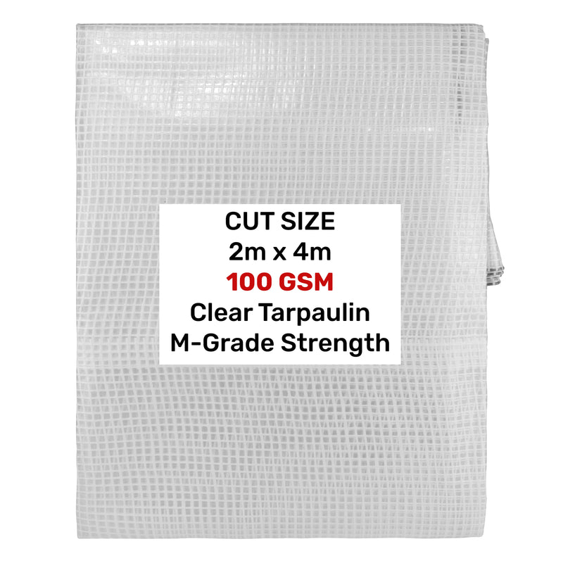 Clear M-Grade Tarpaulin 2m x 4m