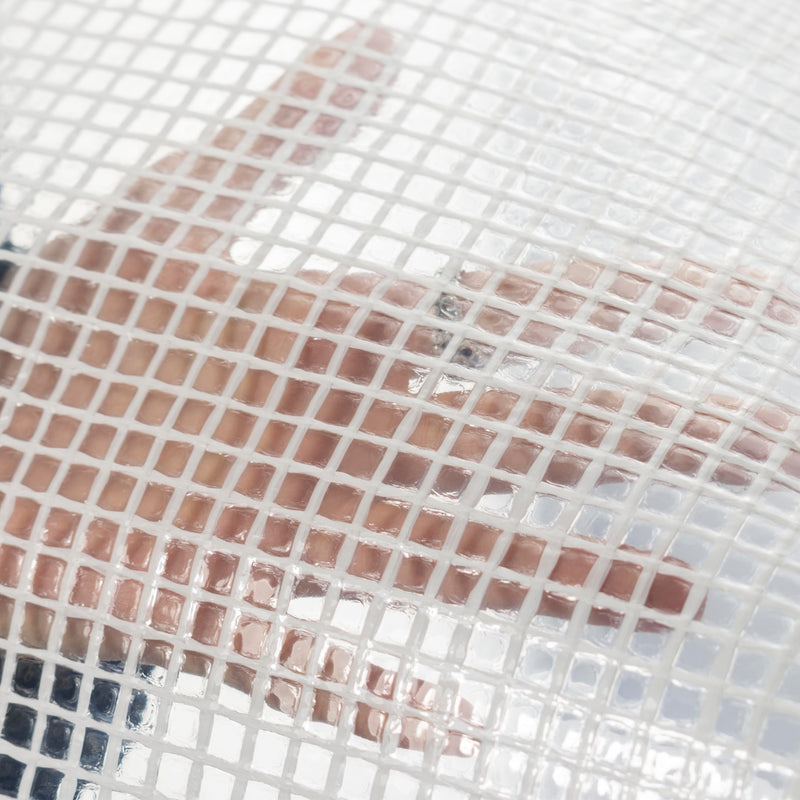 Clear M-Grade Tarpaulin with 10 x 6" Bungee Balls (Black)
