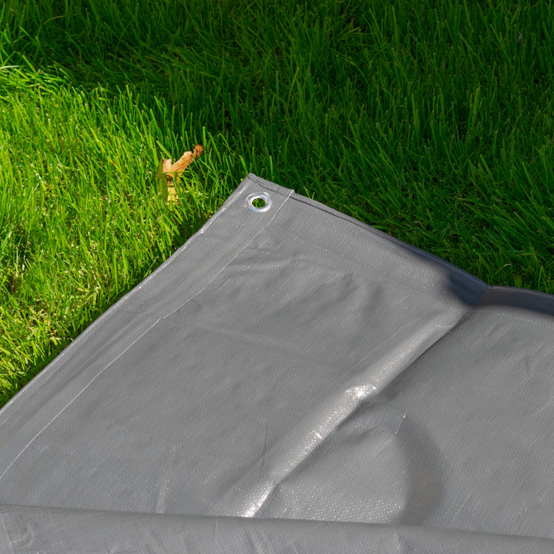 L-Grade Grey Tarpaulin 6m x 6m