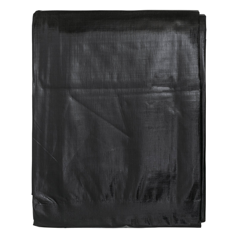L-Grade Black Silver Tarpaulin 4m x 4m