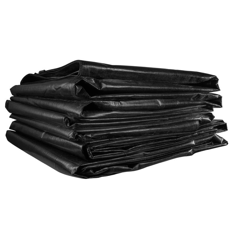 L-Grade Black Silver Tarpaulin 2m x 4m