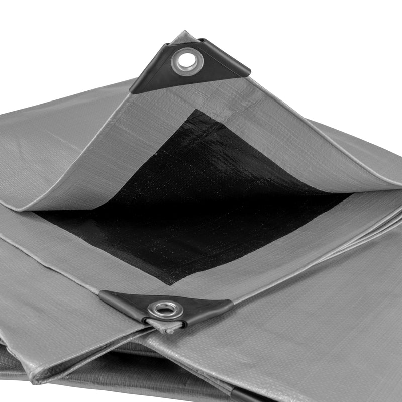 Silver XL-Grade Tarpaulin 6m x 10m