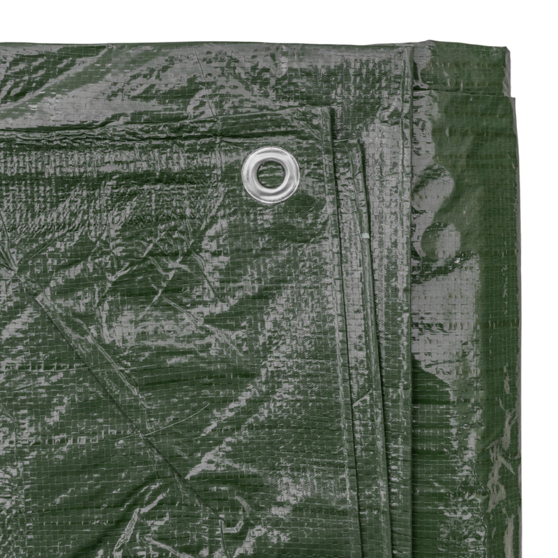 Green M-Grade Tarpaulin 2m x 2m