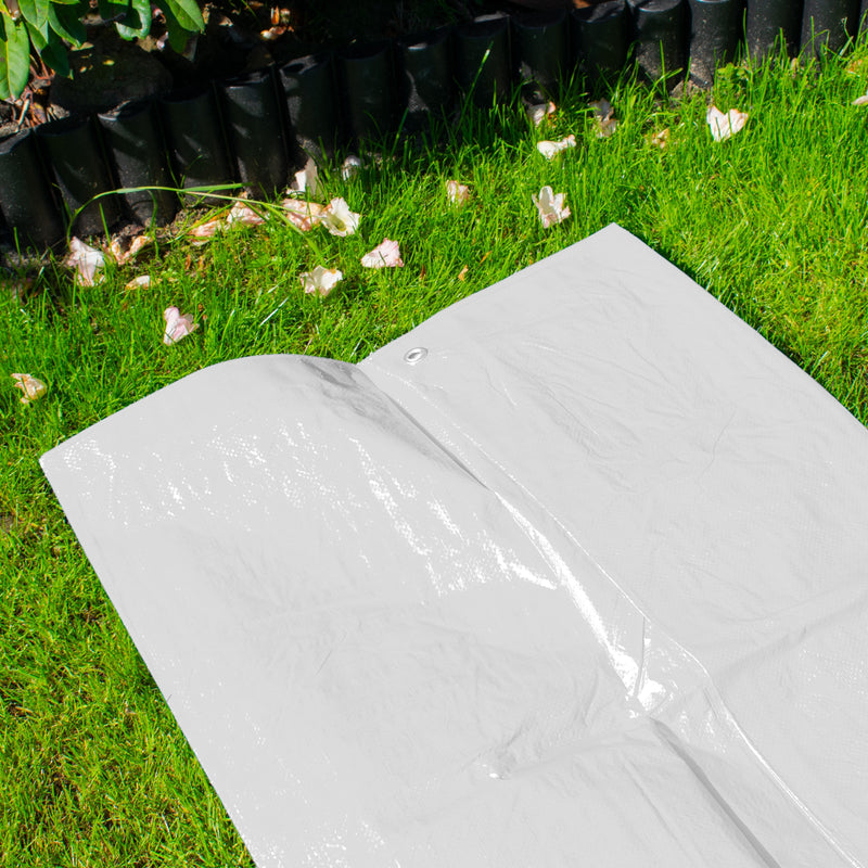 M-Grade White Tarpaulin 4m x 4m