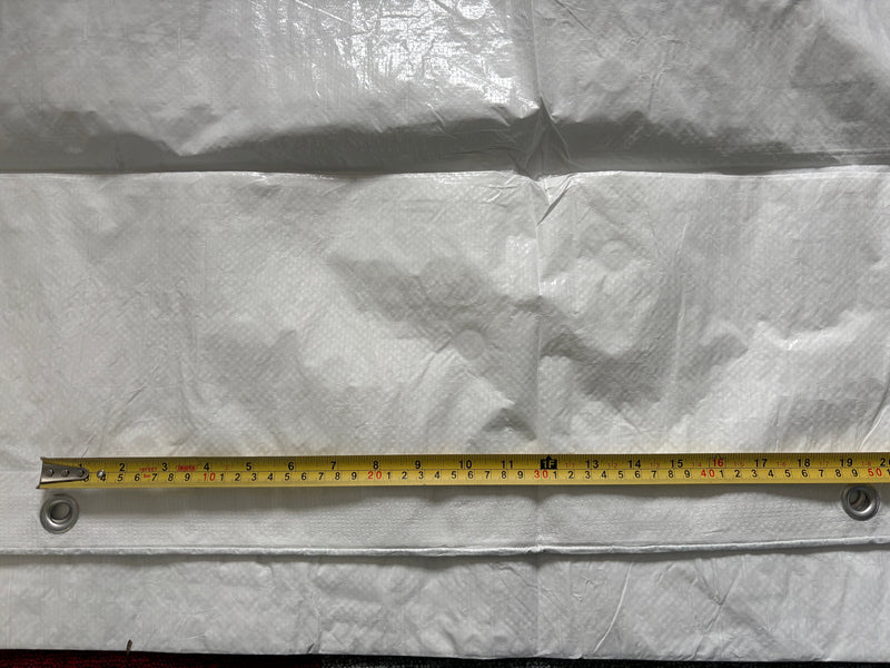 White M-Grade Tarpaulin 4m x 5m