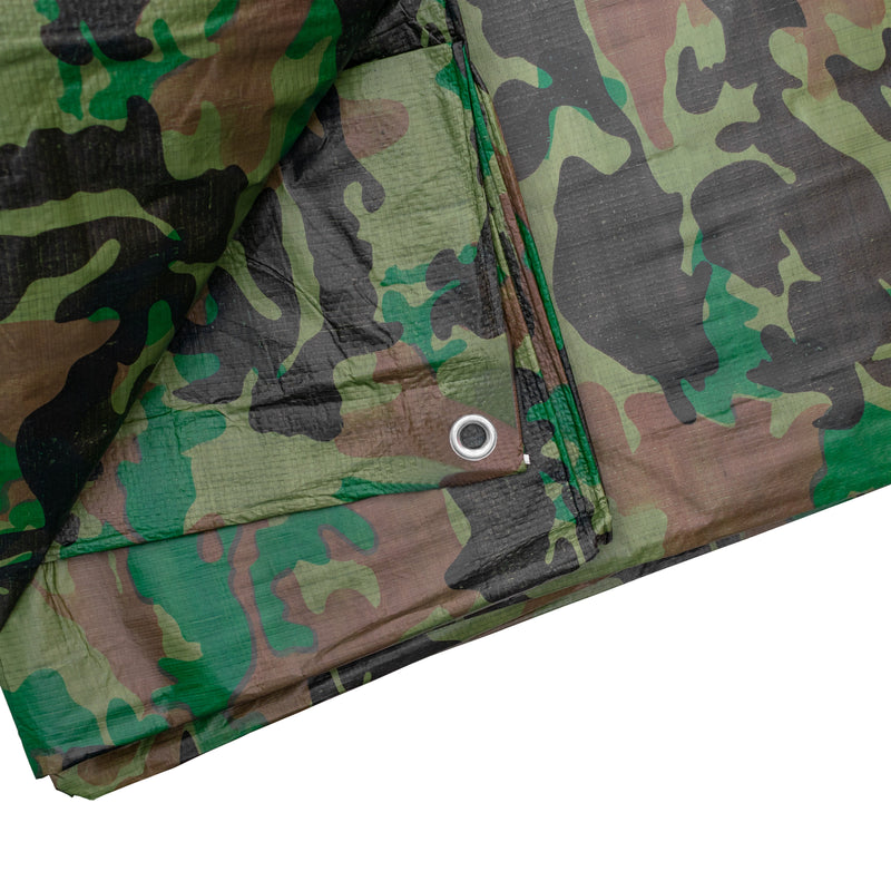 Camouflage M-Grade Tarpaulin 5m x 5m