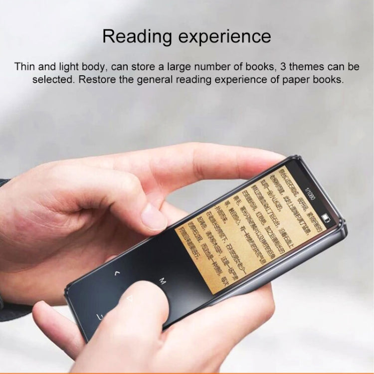 1.8 inch Touch Screen Metal Bluetooth MP3 MP4 Hifi Sound Music Player, Black, Rose Gold