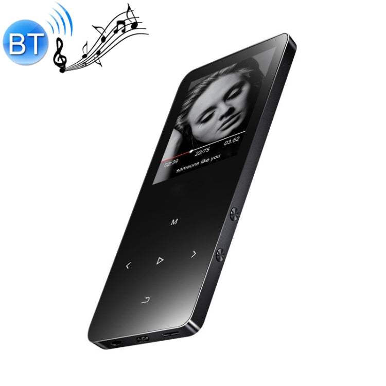 1.8 inch Touch Screen Metal Bluetooth MP3 MP4 Hifi Sound Music Player, Black, Rose Gold