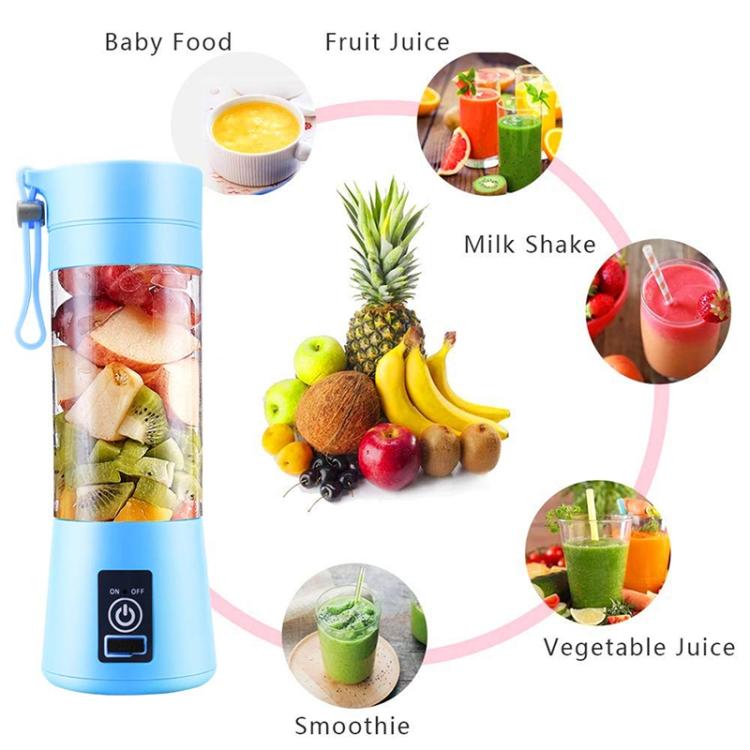 380ml 6 Blender Juicer Cup USB Rechargeable Electric Automatic Vegetable Fruit Citrus Orange Juice Maker Cup Mixer Bottle, TBD002369201A, TBD002369201B, TBD002369201C, TBD002369201D, TBD002369201E, TBD002369201F, TBD002369201G, TBD002369201H...