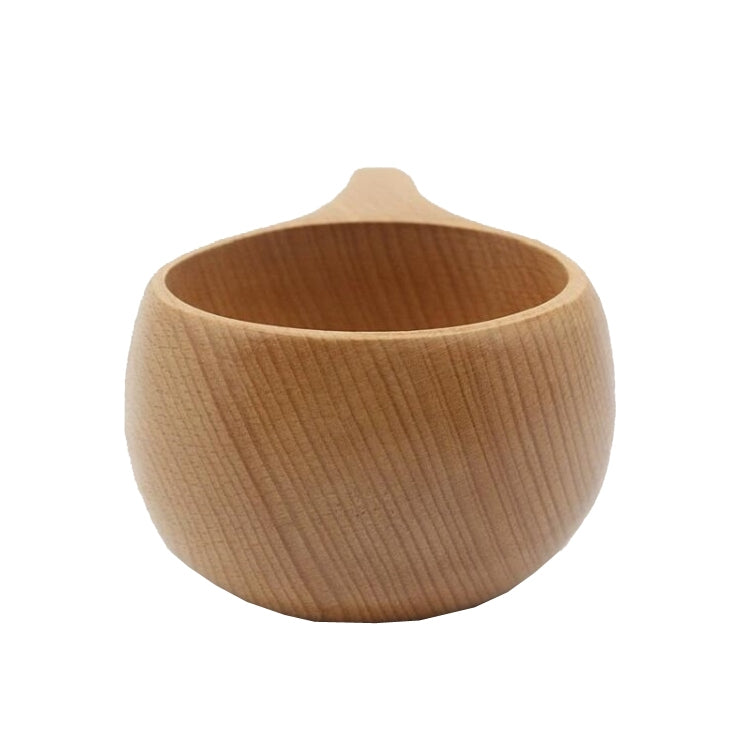 Hand Made Wood Tableware Green Wooden Cup, 101-200ml