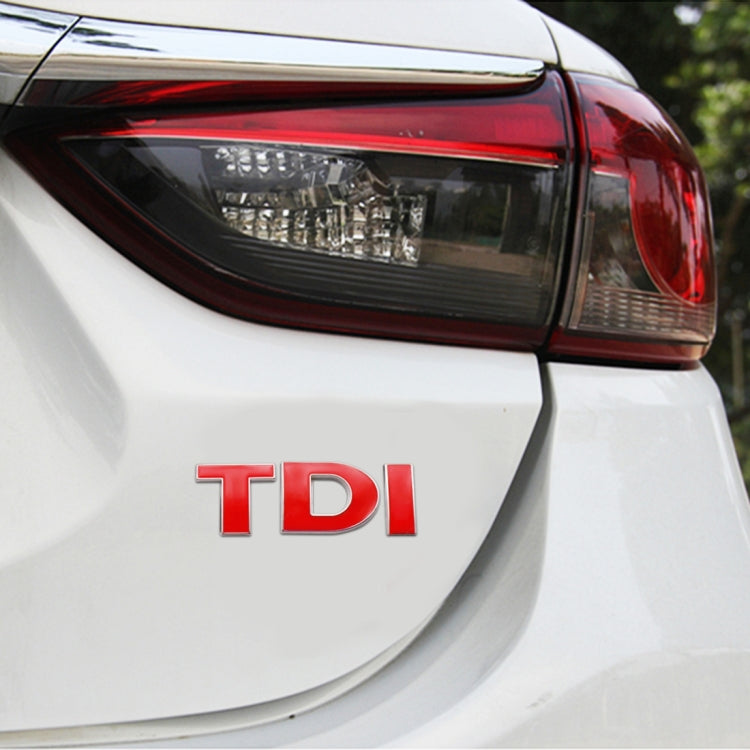 TDI 3D Badge Emblem Decal Car Sticker, DIY TDI 3D Badge Emblem