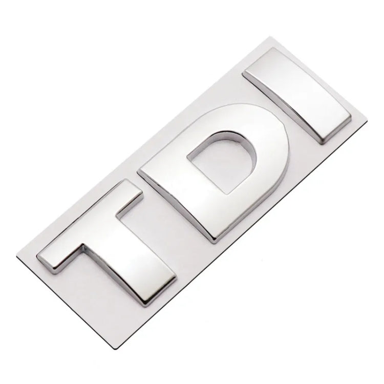 TDI 3D Badge Emblem Decal Car Sticker, DIY TDI 3D Badge Emblem