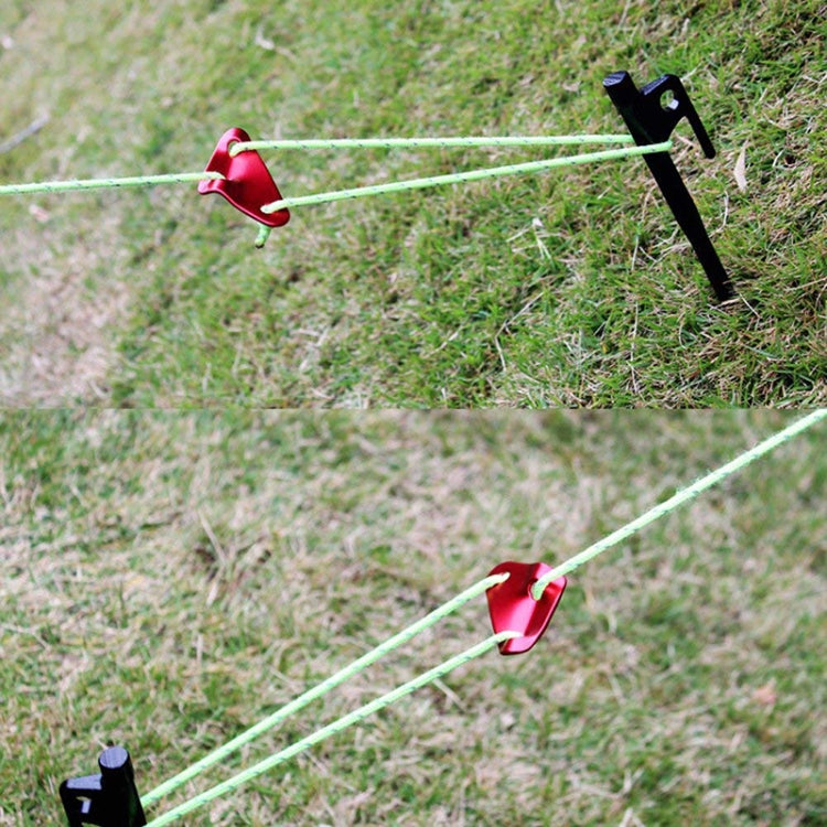 3 PCS Triangle Aluminum Alloy Wind Rope Buckle Adjustment Buckle Tent Canopy Pull Rope Slip Rope Buckle Accessories