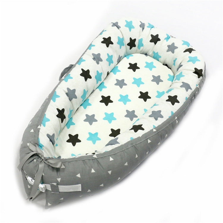 80*50cm Baby Bed Newborn Nursing Bionic Bed Crib Cot Baby Sleeping Artifact Bed Travel Bed Bumper