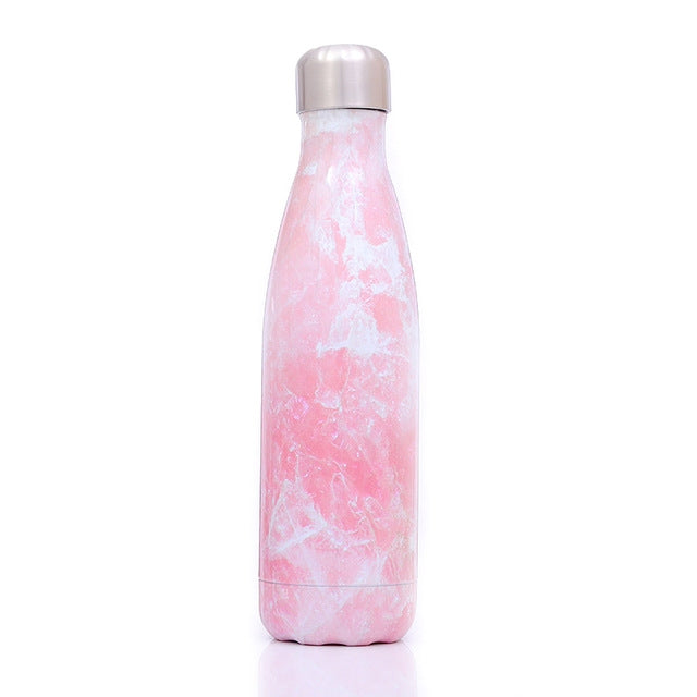 Thermal Cup Vacuum Flask Heat Water Bottle Portable Stainless Steel Sports Kettle, 500ml