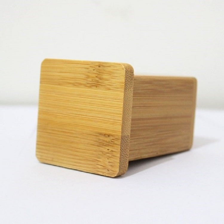 2 PCS Natural Bamboo Toothpick Box Square Restaurant Hotel Toothpick Can with Lid, Bamboo Toothpick Box