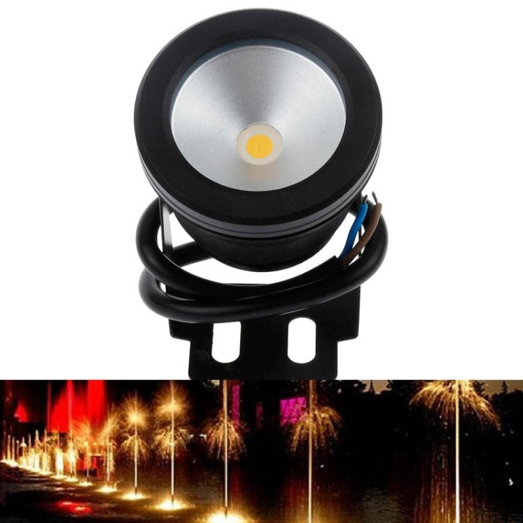 10W Swimming Pool Underwater Fountain Spotlight Timed Fish Tank Underwater Spotlight DC 12V, Warm White Light, White Light