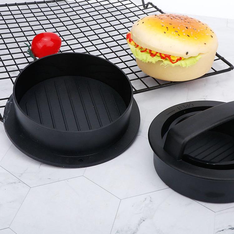 Hamburger Meat Press Tool Patty Maker Mold Cutlet, 2PCS Black