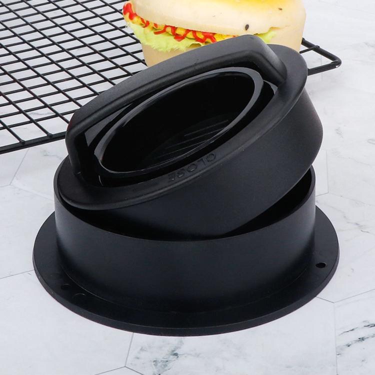 Hamburger Meat Press Tool Patty Maker Mold Cutlet, 2PCS Black