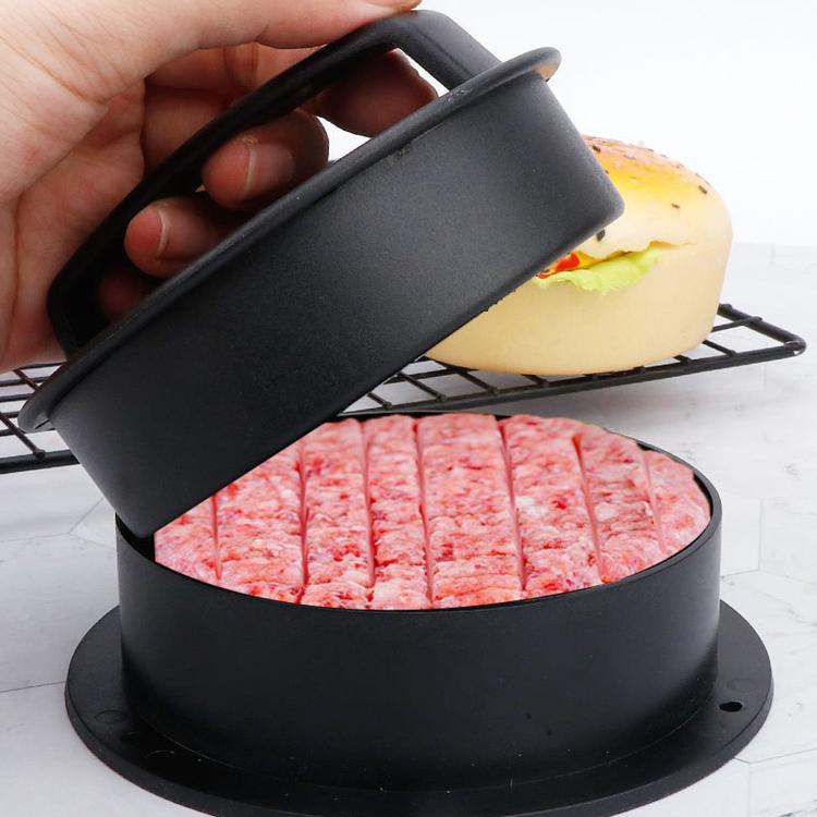 Hamburger Meat Press Tool Patty Maker Mold Cutlet, 2PCS Black