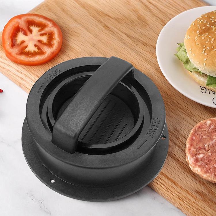 Hamburger Meat Press Tool Patty Maker Mold Cutlet, 2PCS Black