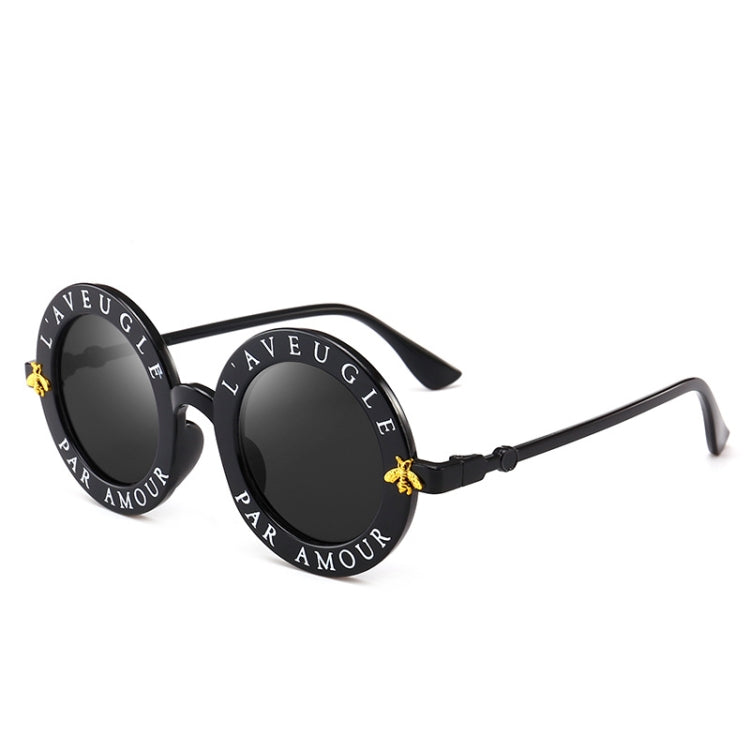 Women Vintage Round Frame Gradient Shades Sun Glasses, Transparent, Black Gray, Orange, Silver, Yellow, Pink, Black and Pink