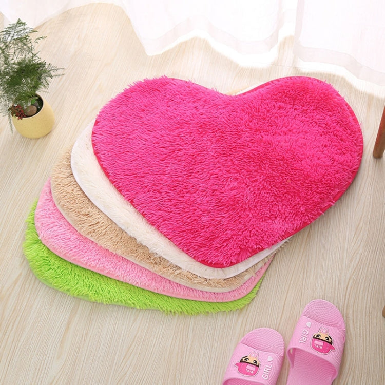 Heart Shape Non-slip Bath Mats Kitchen Carpet Home Decoration, 70*80CM