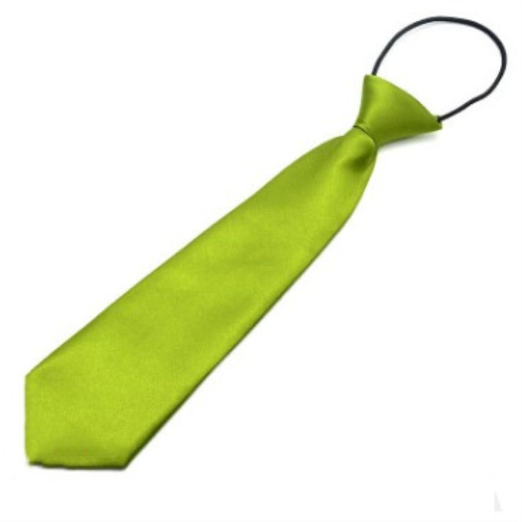 Solid Color Casual Rubber Band Lazy Tie for Children, White, Black, Orange, Wine red, Pink, Blue, Rose Red, Fluorescent Green, Dark Grey, Navy Blue, Dark Purple, Red, Champagne, Silver, Purple, Yellow, Light Navy, ArmyGreen, Lake Blue, Light Champagne ...
