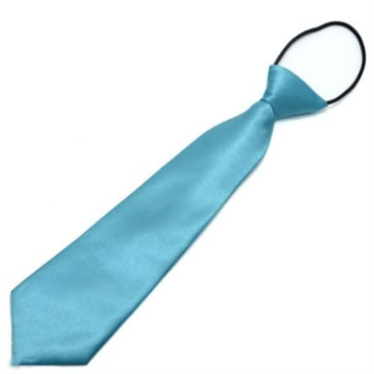 Solid Color Casual Rubber Band Lazy Tie for Children, White, Black, Orange, Wine red, Pink, Blue, Rose Red, Fluorescent Green, Dark Grey, Navy Blue, Dark Purple, Red, Champagne, Silver, Purple, Yellow, Light Navy, ArmyGreen, Lake Blue, Light Champagne ...