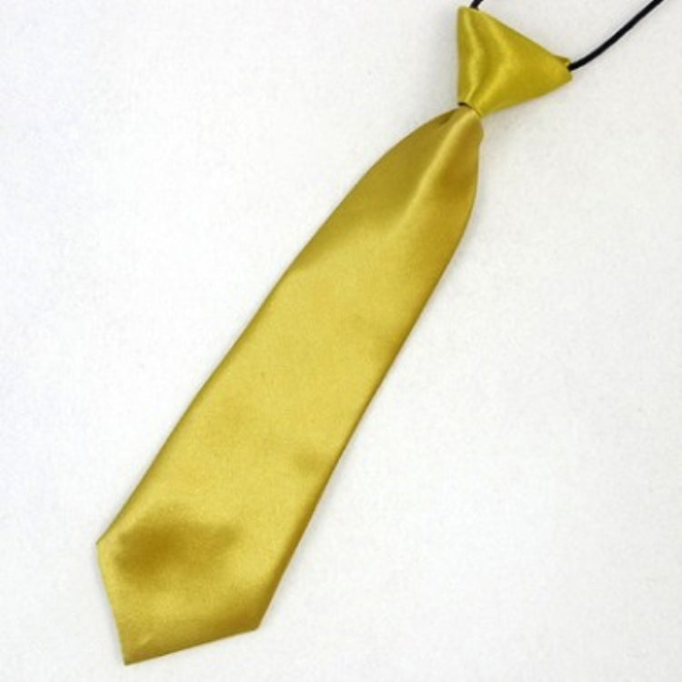 Solid Color Casual Rubber Band Lazy Tie for Children, White, Black, Orange, Wine red, Pink, Blue, Rose Red, Fluorescent Green, Dark Grey, Navy Blue, Dark Purple, Red, Champagne, Silver, Purple, Yellow, Light Navy, ArmyGreen, Lake Blue, Light Champagne ...