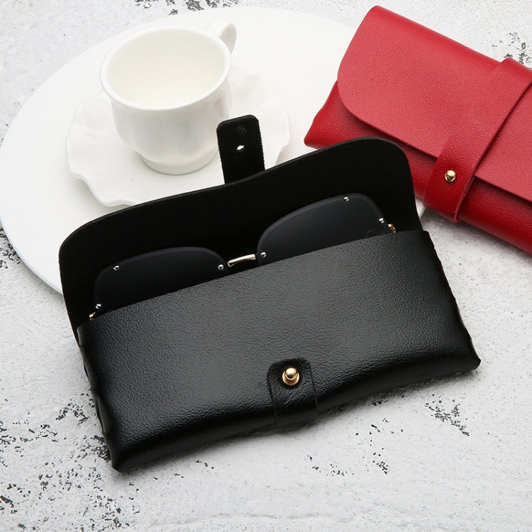 Fashion Portable Glasses Case Magnetic PU Leather Foldable Glasses Box for Eyeglass Oversize Sunglasses, Magnetic PU White, Magnetic PU Black, Magnetic PU Red, Magnetic PU Gray, Magnetic PU Gold