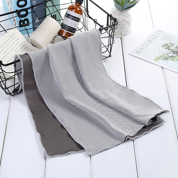 Absorbent Polyester Quick-drying Breathable Cold-skinned Fitness Sports Portable Towel, 30x100 Aluminum Foil Bag, 30x100 Zippered Bag