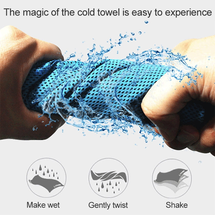 Absorbent Polyester Quick-drying Breathable Cold-skinned Fitness Sports Portable Towel, 30x100 Aluminum Foil Bag, 30x100 Zippered Bag
