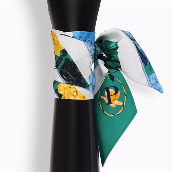 Letter Tarot Small Scarf for Women, Width: 6.2cm, J, K, L, M, N, O, P, Q, R, S, V, W