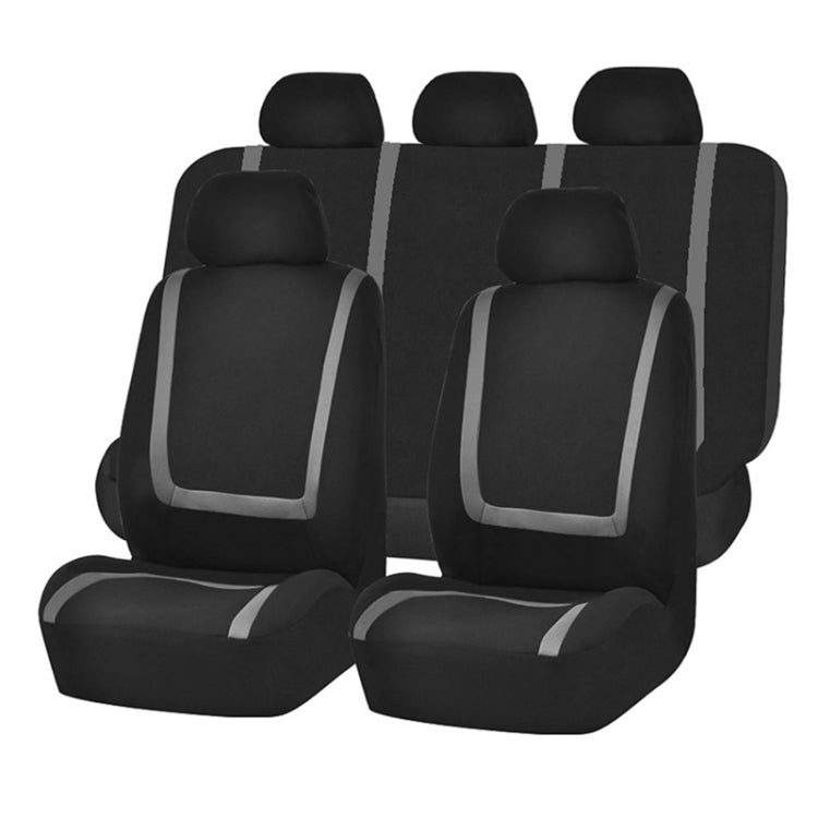 Universal Car Seat Cover Polyester Fabric Automobile Seat Covers Car Seat Cover Vehicle Seat Protector Interior Accessories, 4pcs Set Black, 4pcs Set Red, 4pcs Set Beige, 4pcs Set Gray, 4pcs Set Blue, 4pcs Set Pink, 9pcs Set Black, 9pcs Set Red...