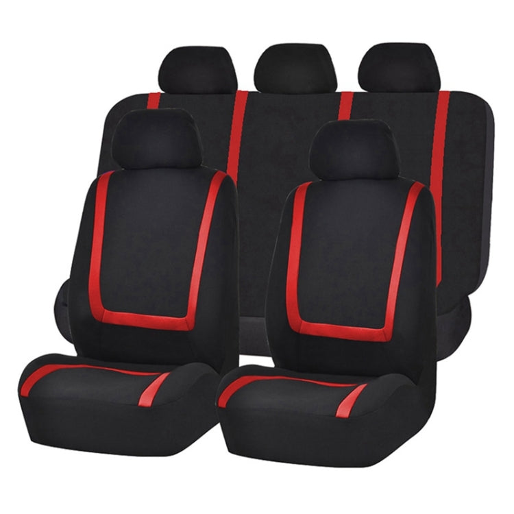 Universal Car Seat Cover Polyester Fabric Automobile Seat Covers Car Seat Cover Vehicle Seat Protector Interior Accessories, 4pcs Set Black, 4pcs Set Red, 4pcs Set Beige, 4pcs Set Gray, 4pcs Set Blue, 4pcs Set Pink, 9pcs Set Black, 9pcs Set Red...