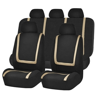 Universal Car Seat Cover Polyester Fabric Automobile Seat Covers Car Seat Cover Vehicle Seat Protector Interior Accessories, 4pcs Set Black, 4pcs Set Red, 4pcs Set Beige, 4pcs Set Gray, 4pcs Set Blue, 4pcs Set Pink, 9pcs Set Black, 9pcs Set Red...