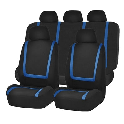 Universal Car Seat Cover Polyester Fabric Automobile Seat Covers Car Seat Cover Vehicle Seat Protector Interior Accessories, 4pcs Set Black, 4pcs Set Red, 4pcs Set Beige, 4pcs Set Gray, 4pcs Set Blue, 4pcs Set Pink, 9pcs Set Black, 9pcs Set Red...