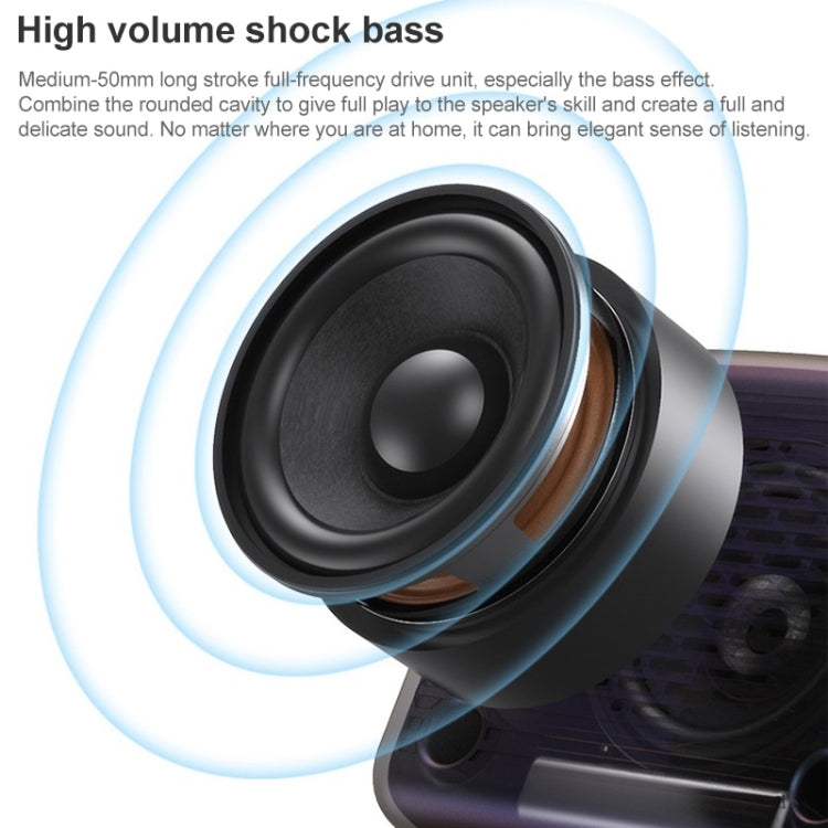 BT-511 Mini LED HD Mirror Bluetooth Speaker, Support 32GB TF Card & 3.5mm AUX & Dual Alarm Clock & Real-time Temperature & Hands-free Calling, White, Pink, Black, Red