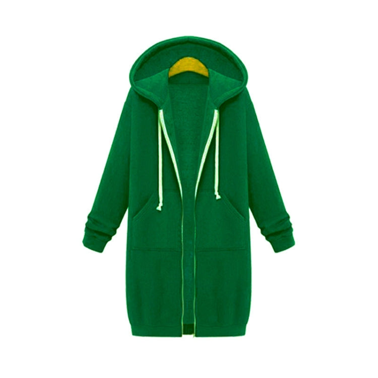 Women Hooded Long Sleeved Sweater In The Long Coat, S