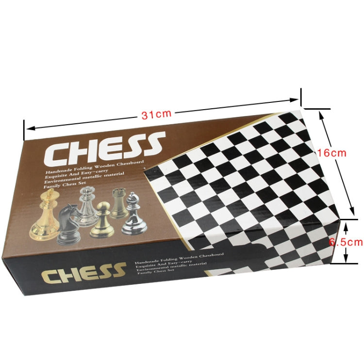 Zinc Alloy Simple European Chess Board Chess Set, European Chess Set