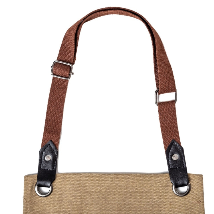 Washed Canvas Apron Chef Cafe Shop BBQ Hairdresser Aprons